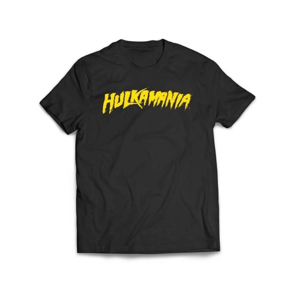 Hulk Hogan Hulkamania T SHIRT Black Adult Unisex Size XL